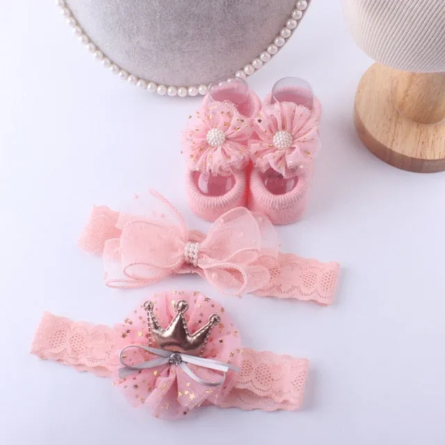 Baby Accessories   Socks 3Pcs Set Kids Newborn Baby