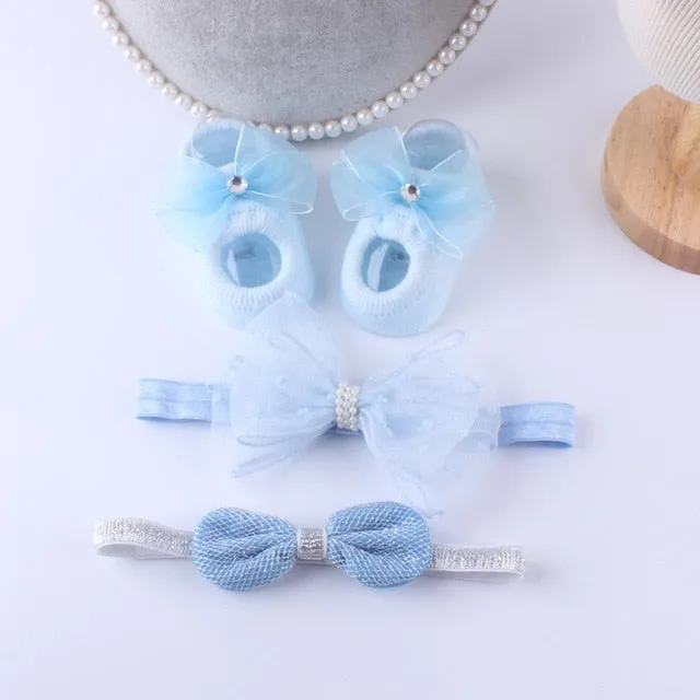 Baby Accessories   Socks 3Pcs Set Kids Newborn Baby