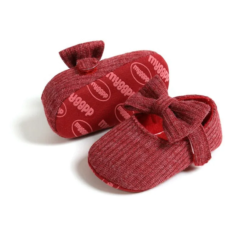 Baby Girl Anti-Slip Bow Sneakers/Princess Shoes