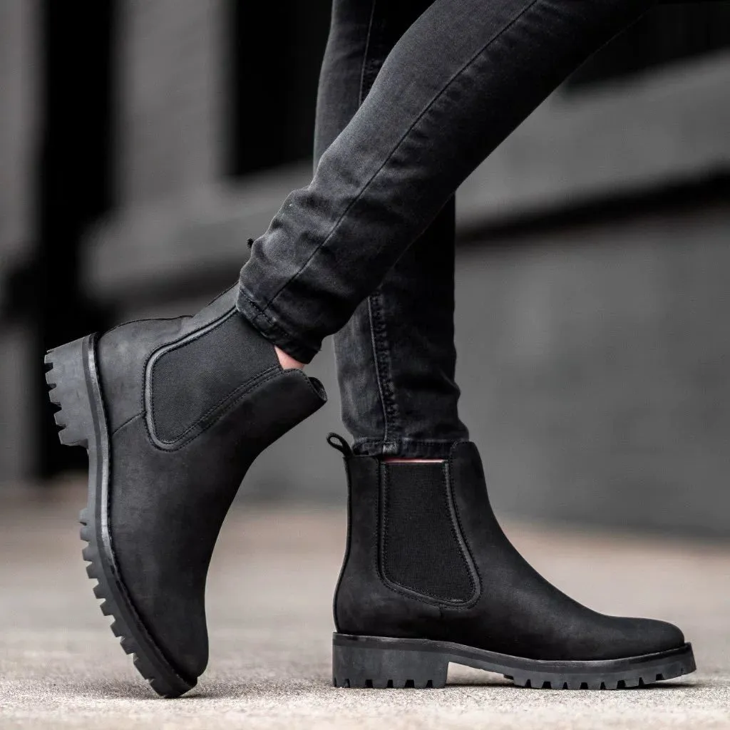 Bootara Women’s Casual Chunky Sole Milear Ankle Boots New Winter Low Cut Round Toe Martin Boots for Cross Border Trade