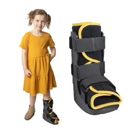 Brace Direct Childrens Pediatric Walker Fracture Boot for Kids Broken Toe or Foot, Left or Right Foot, Lightweight Padded Support Cam Boot for Foot Injury
