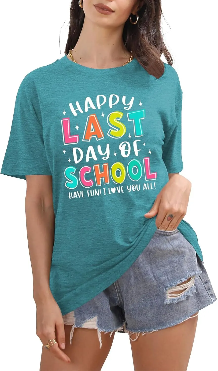 Bruh We Out Teachers Shirt Women Last Day of School Tee Shirt Schools Out for Summer Tshirt Casual Tops