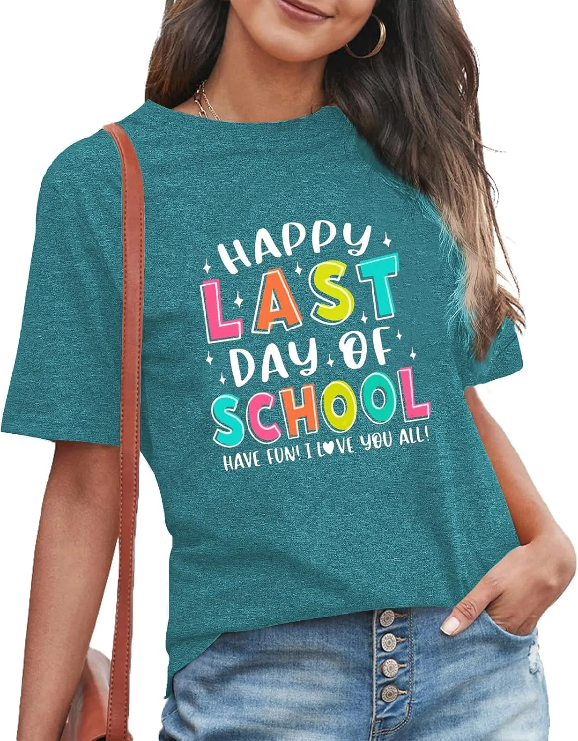 Bruh We Out Teachers Shirt Women Last Day of School Tee Shirt Schools Out for Summer Tshirt Casual Tops