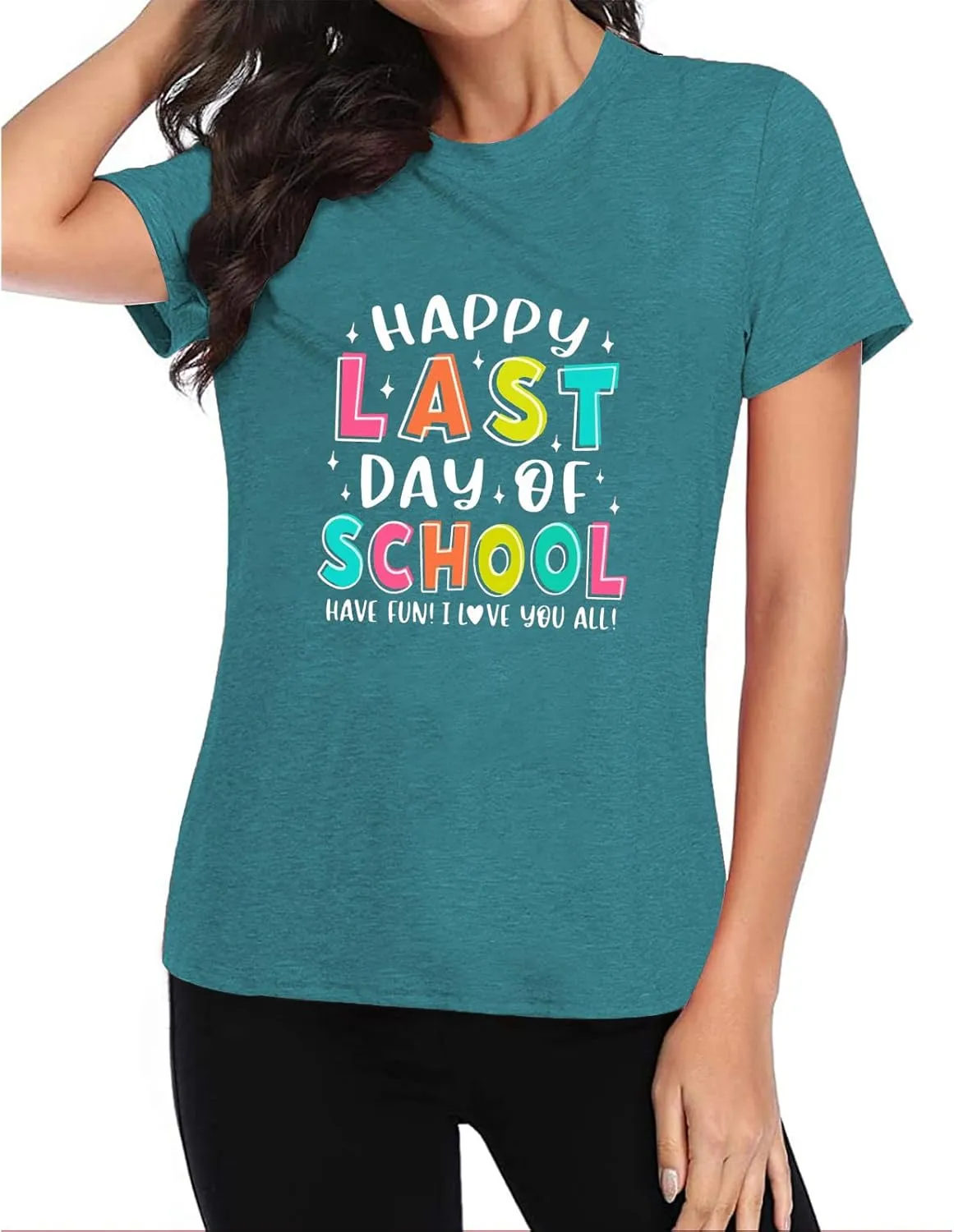 Bruh We Out Teachers Shirt Women Last Day of School Tee Shirt Schools Out for Summer Tshirt Casual Tops