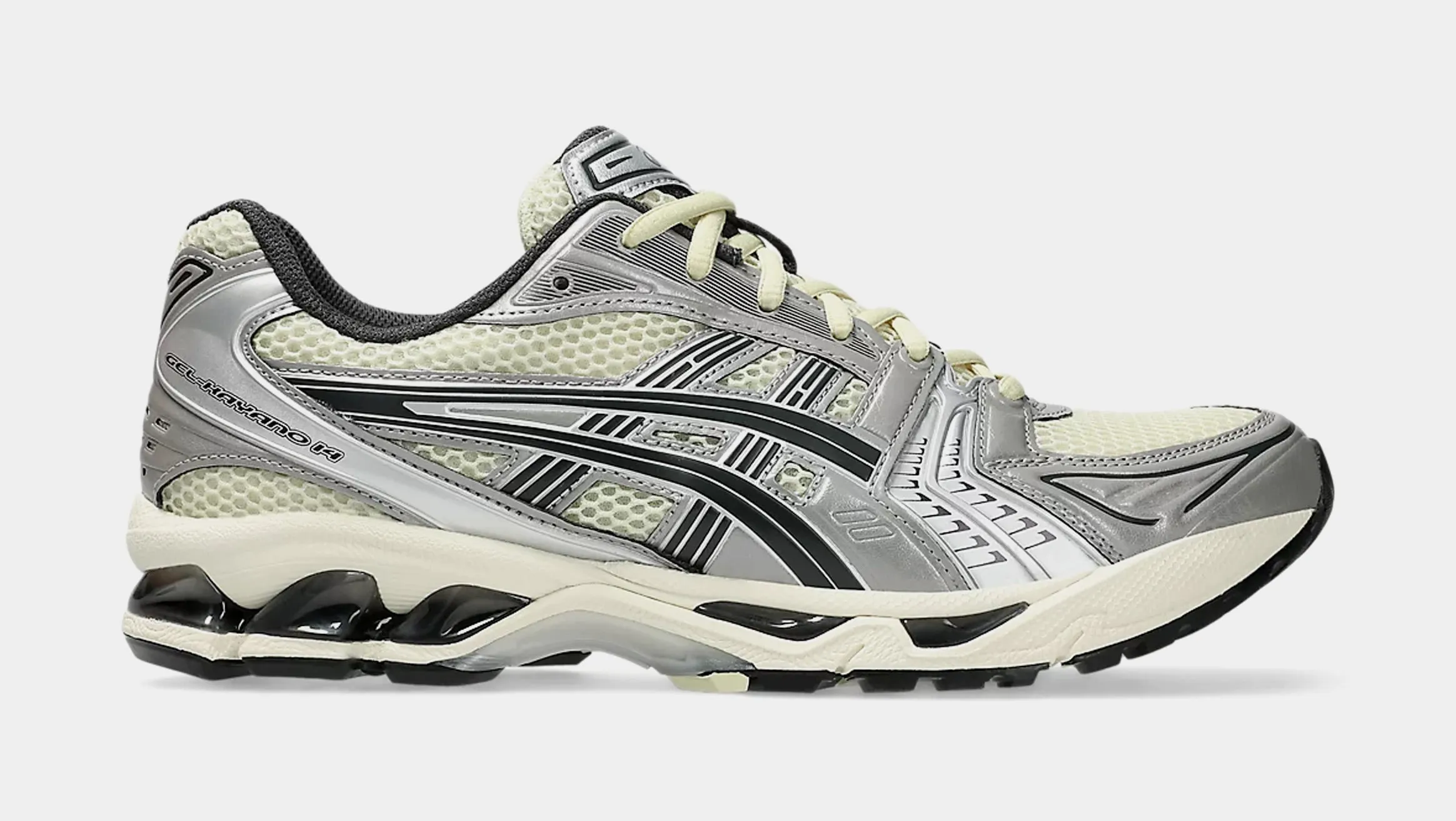 Gel Kayano 14 Mens Running Shoes (Oyster White/Steeple Grey)