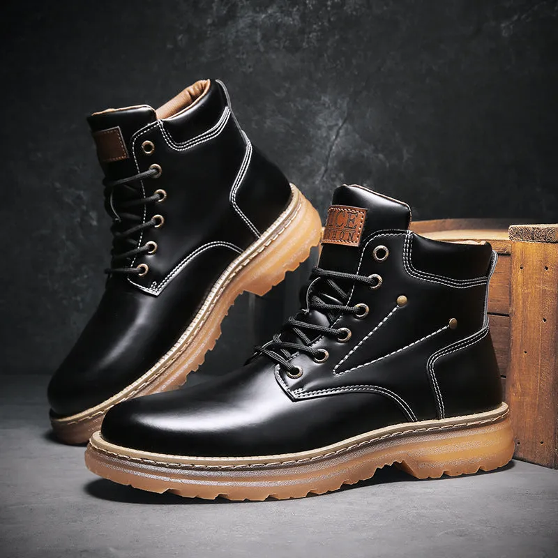 Men's Martin Boots Autumn and Winter Fashion Warm Leisure Sports