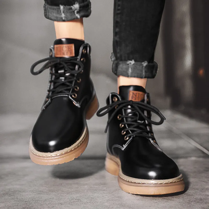 Men's Martin Boots Autumn and Winter Fashion Warm Leisure Sports