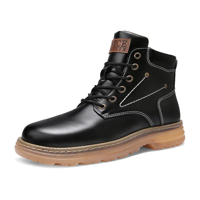 Men's Martin Boots Autumn and Winter Fashion Warm Leisure Sports