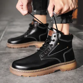 Men's Martin Boots Autumn and Winter Fashion Warm Leisure Sports