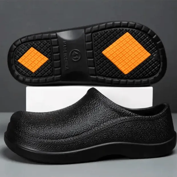 Men's Textured Leather Loafers with Anti-Slip Sole
