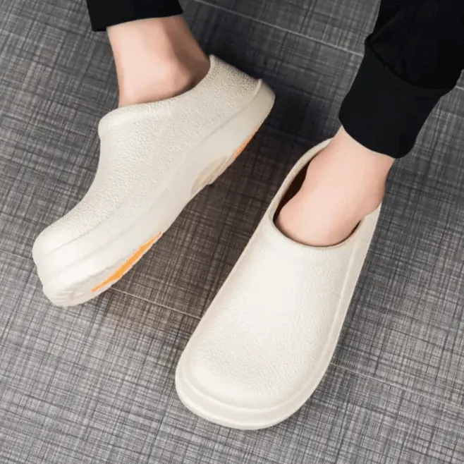 Men's Textured Leather Loafers with Anti-Slip Sole