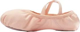 missfiona Canvas Ballet Shoes for Girls Toddler Dance Slippers with Flex Arch,Split Sole
