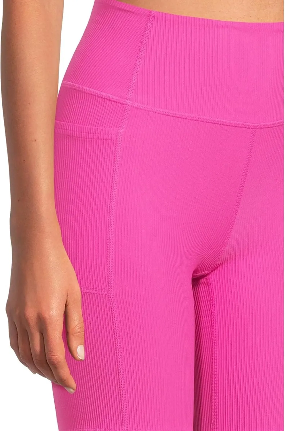 Skechers Women's Go Walk Rib High Waisted 8 Inch Bike Short