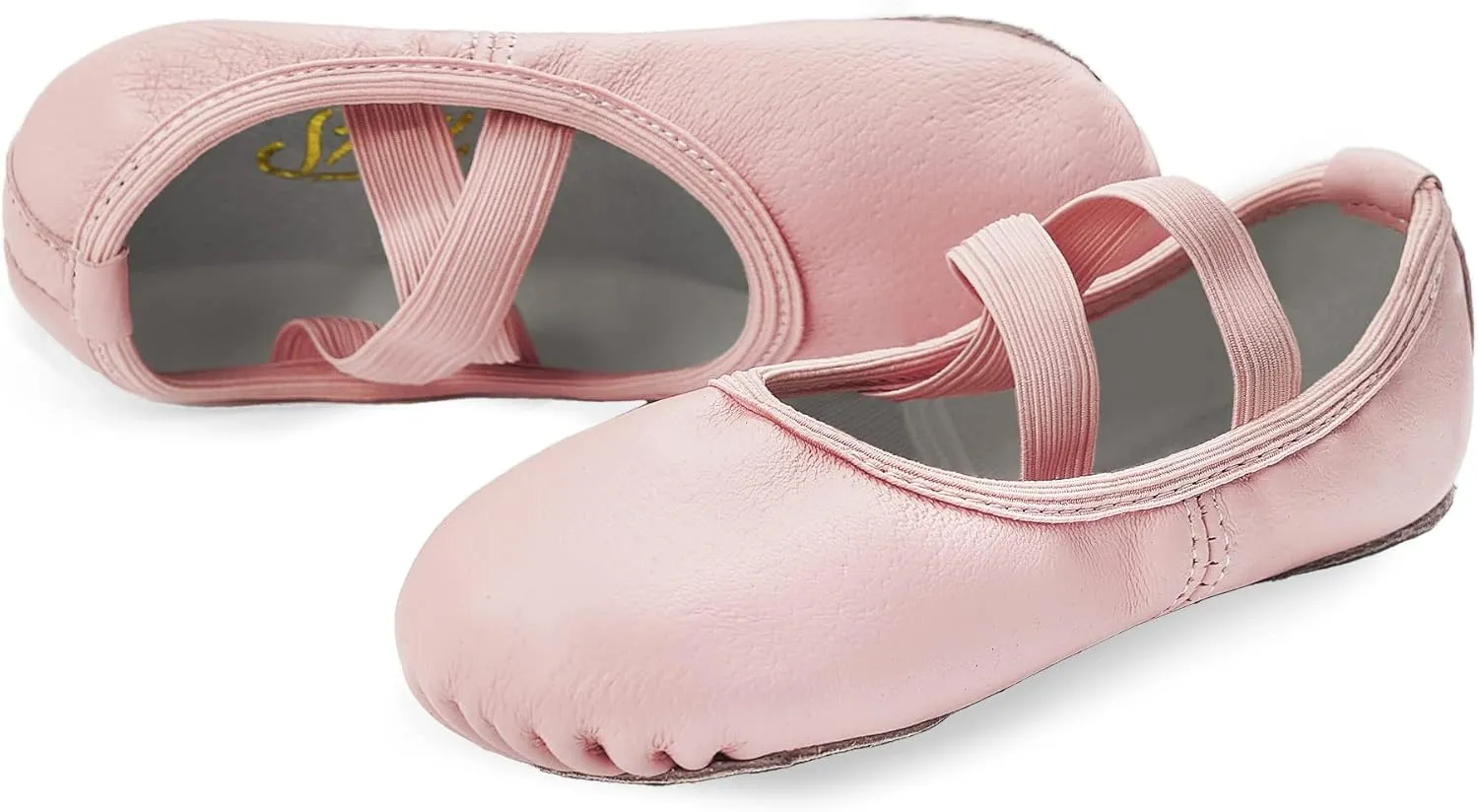 Stelle Ballet Shoes for Girls Dance Slippers Genuine Leather Ballerina Shoes for Toddler/Little Kid/Big Kid