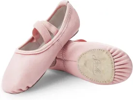 Stelle Ballet Shoes for Girls Dance Slippers Genuine Leather Ballerina Shoes for Toddler/Little Kid/Big Kid