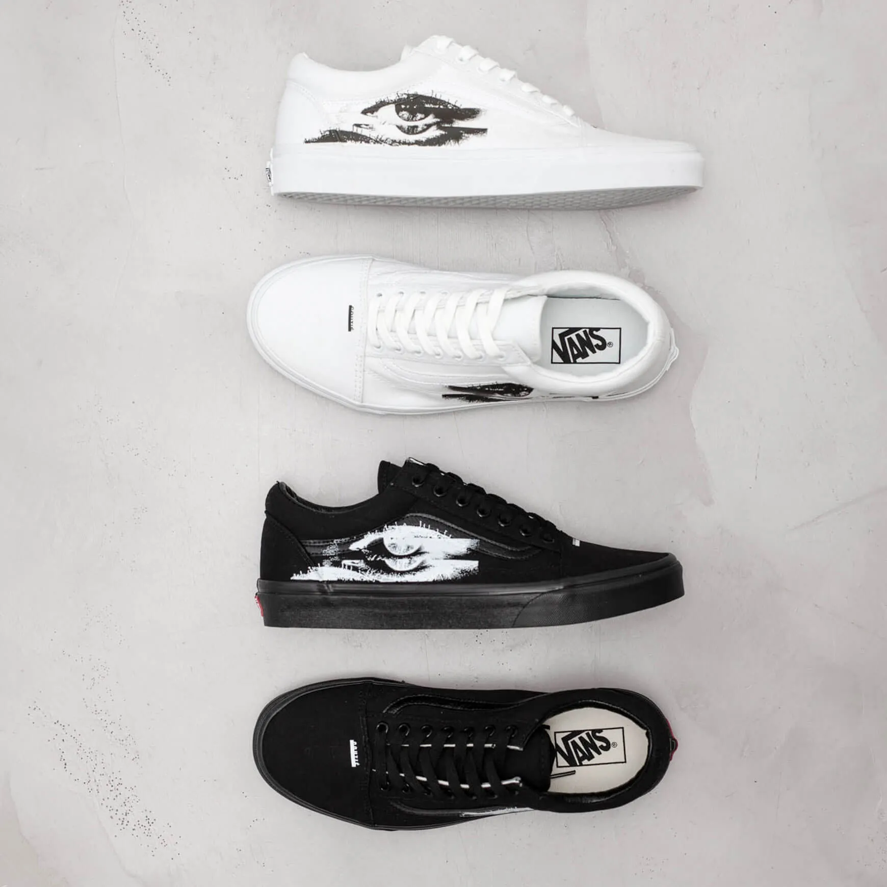 Vans Old Skool "In Another's Eyes" Black Custom