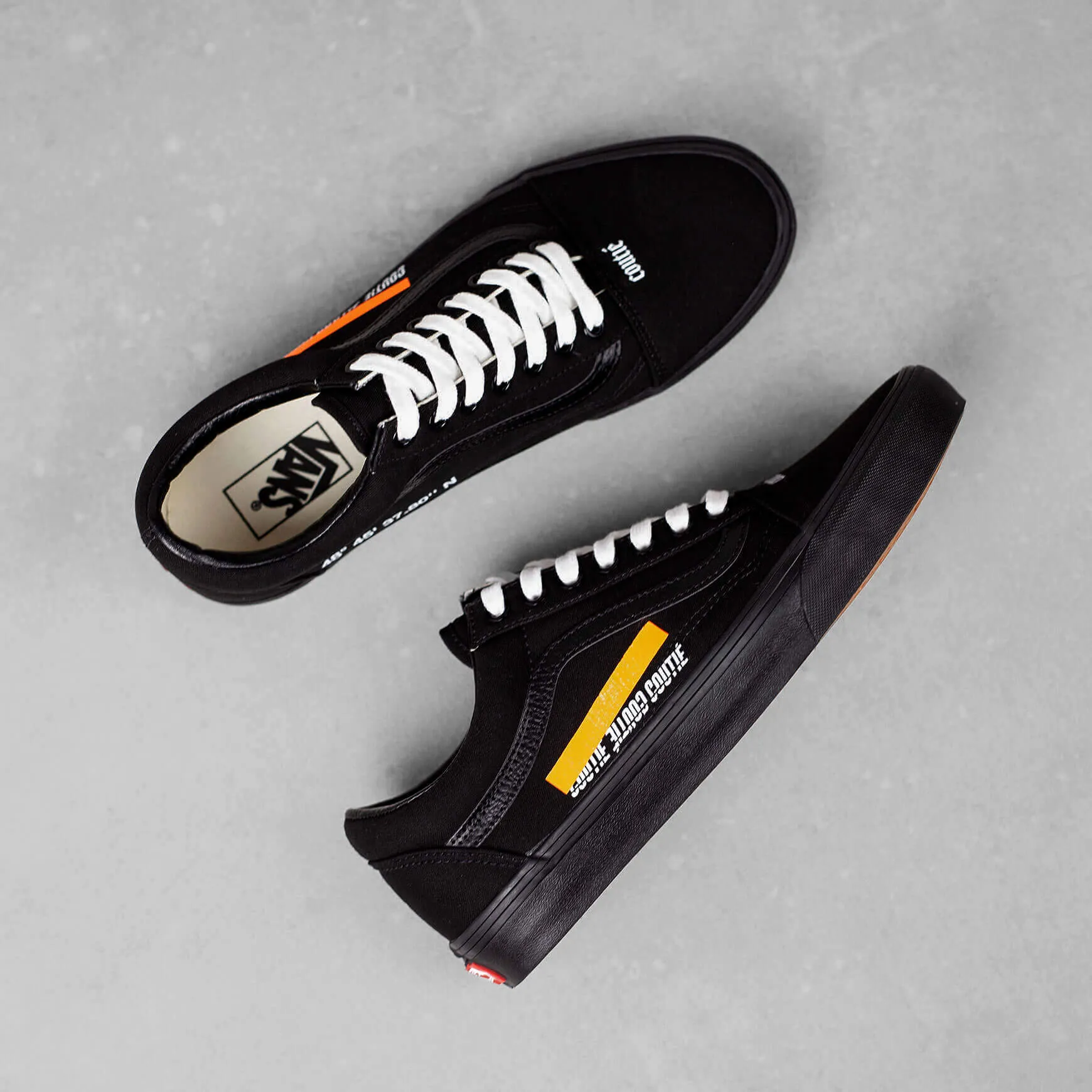 Vans Old Skool "Tape Logo" Orange Custom
