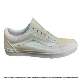 VN0A3WKT3UA1 VANS Old Skool UV Glitter (White) Men Size 5.5 | Women Size 7