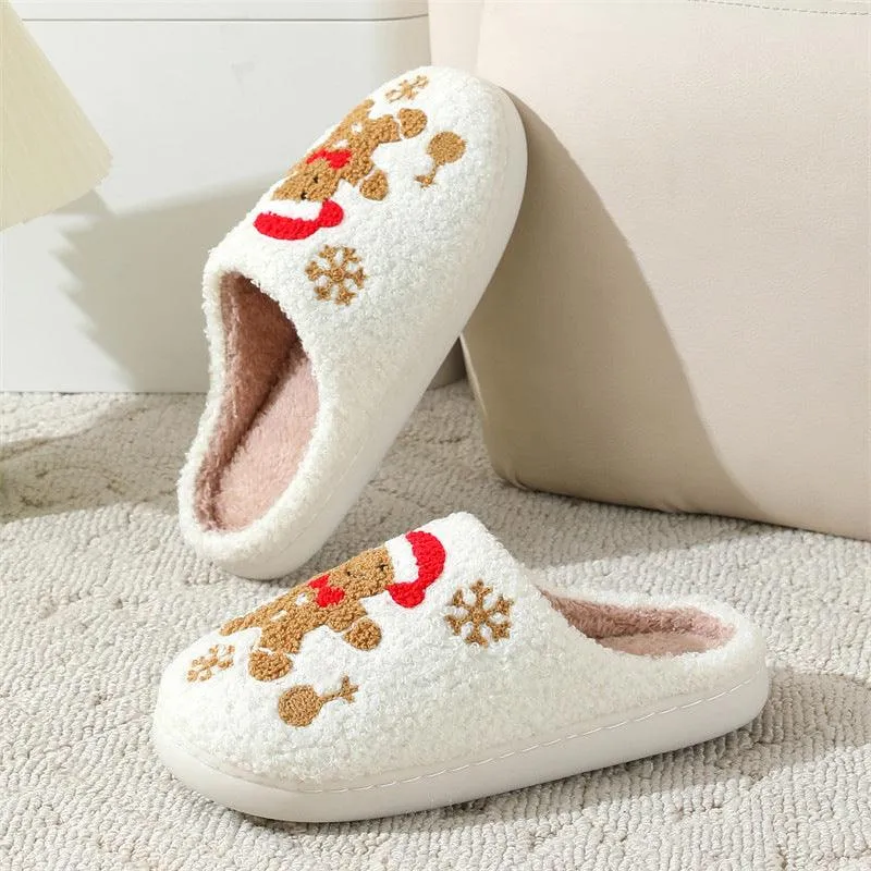 Winter Snowflake Slippers Indoor Non-slip Floor Slippers