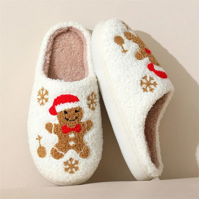 Winter Snowflake Slippers Indoor Non-slip Floor Slippers