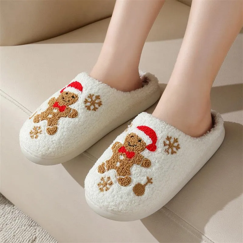Winter Snowflake Slippers Indoor Non-slip Floor Slippers