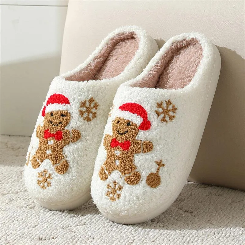 Winter Snowflake Slippers Indoor Non-slip Floor Slippers