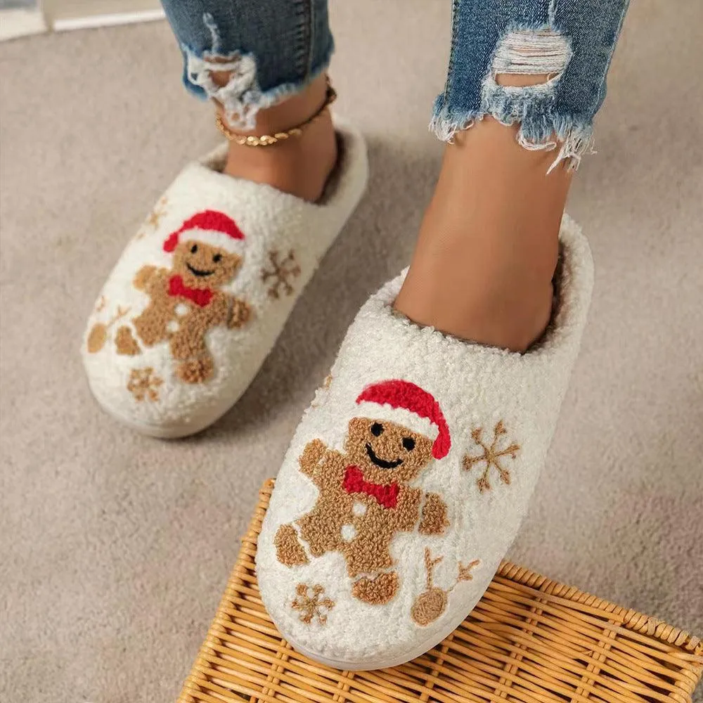 Winter Snowflake Slippers Indoor Non-slip Floor Slippers