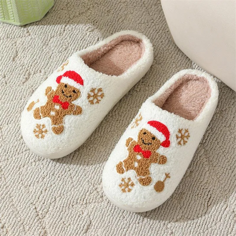Winter Snowflake Slippers Indoor Non-slip Floor Slippers