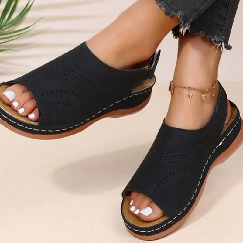 Women's Leather Soft Sole Sandals